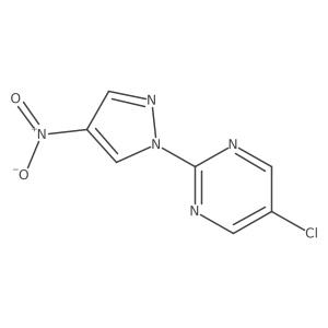 5-Chloro-2-(4-nitro-1H-pyrazol-1-yl)pyrimidine Structure