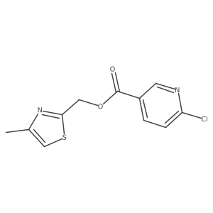 (4-Methyl-1,3-thiazol-2-YL)methyl 6-chloropyridine-3-carboxylate Structure