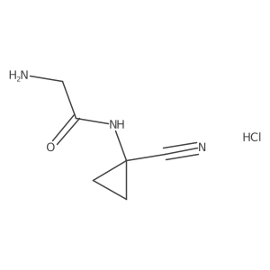 2-amino-N-(1-cyanocyclopropyl)acetamide hydrochloride Structure