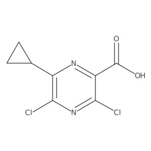 3,5-Dichloro-6-cyclopropylpyrazine-2-carboxylic acid Structure