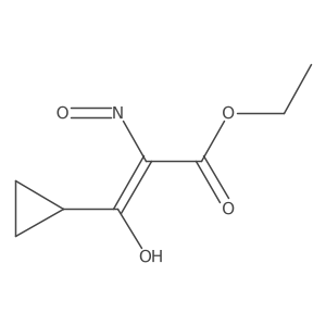 Ethyl alpha-(hydroxyimino)-beta-oxocyclopropanepropanoate结构式