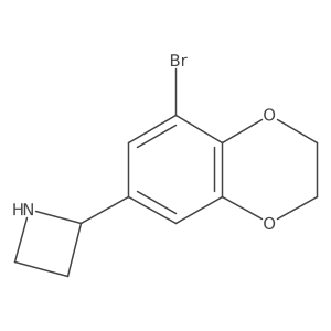 2-(8-Bromo-2,3-dihydrobenzo[b][1,4]dioxin-6-yl)azetidine Structure