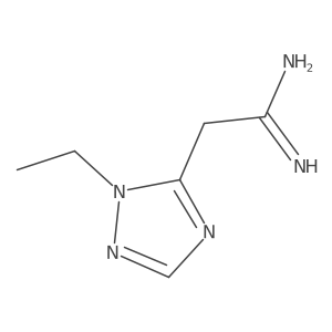 2-(1-Ethyl-1h-1,2,4-triazol-5-yl)acetimidamide结构式