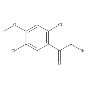 2-Bromo-1-(2,5-dichloro-4-methoxyphenyl)ethanone Structure