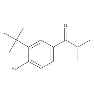 1-(3-Tert-butyl-4-hydroxyphenyl)-2-methylpropan-1-one结构式