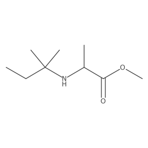 Methyl 2-[(2-methylbutan-2-yl)amino]propanoate结构式