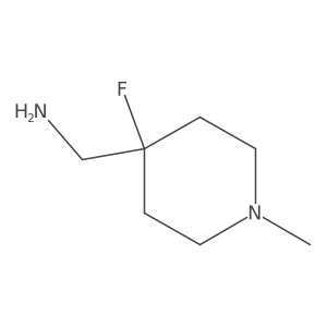 (4-Fluoro-1-methylpiperidin-4-yl)methanamine Structure
