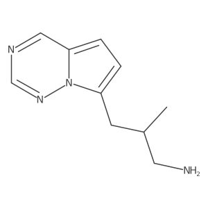 2-Methyl-3-(pyrrolo[2,1-f][1,2,4]triazin-7-yl)propan-1-amine Structure