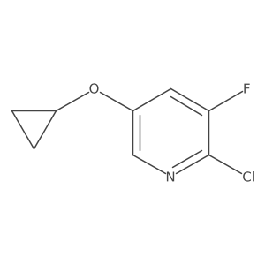 2-Chloro-5-cyclopropoxy-3-fluoropyridine Structure