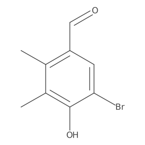 5-Bromo-4-hydroxy-2,3-dimethylbenzaldehyde Structure