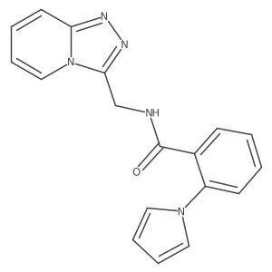 2-(1H-pyrrol-1-yl)-N-([1,2,4]triazolo[4,3-a]pyridin-3-ylmethyl)benzamide结构式