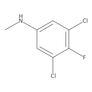 3,5-dichloro-4-fluoro-N-methylaniline结构式