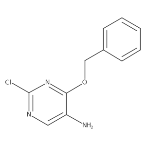 4-(Benzyloxy)-2-chloropyrimidin-5-amine Structure