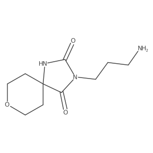 3-(3-Aminopropyl)-8-oxa-1,3-diazaspiro[4.5]decane-2,4-dione Structure