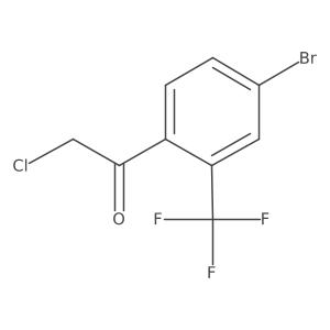 4'-Bromo-2'-(trifluoromethyl)phenacyl chloride结构式