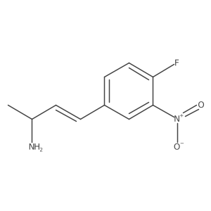 4-(4-Fluoro-3-nitrophenyl)but-3-en-2-amine Structure