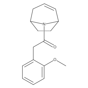 1-((1R,5S)-8-azabicyclo[3.2.1]oct-2-en-8-yl)-2-(2-methoxyphenyl)ethanone结构式