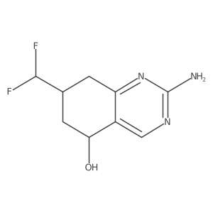 2-Amino-7-(difluoromethyl)-5,6,7,8-tetrahydroquinazolin-5-ol结构式