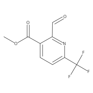 Methyl 2-formyl-6-(trifluoromethyl)nicotinate Structure