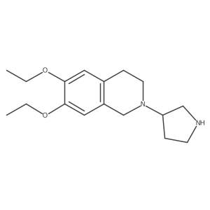 6,7-Diethoxy-2-(pyrrolidin-3-yl)-1,2,3,4-tetrahydroisoquinoline结构式