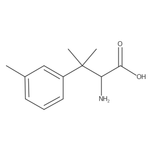 2-Amino-3-methyl-3-(3-methylphenyl)butanoic acid结构式