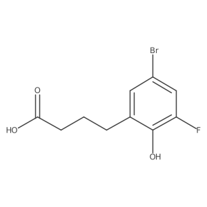 4-(5-Bromo-3-fluoro-2-hydroxyphenyl)butanoic acid Structure