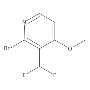 2-Bromo-3-(difluoromethyl)-4-methoxypyridine结构式