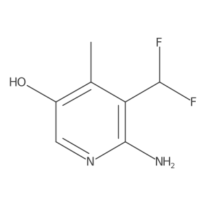 6-Amino-5-(difluoromethyl)-4-methylpyridin-3-ol结构式