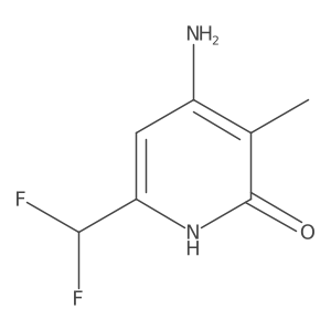 4-Amino-6-(difluoromethyl)-3-methylpyridin-2-ol结构式