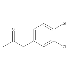 1-(3-Chloro-4-mercaptophenyl)propan-2-one结构式