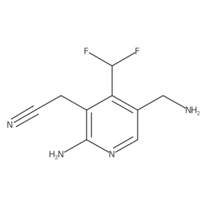 2-(2-Amino-5-(aminomethyl)-4-(difluoromethyl)pyridin-3-yl)acetonitrile结构式