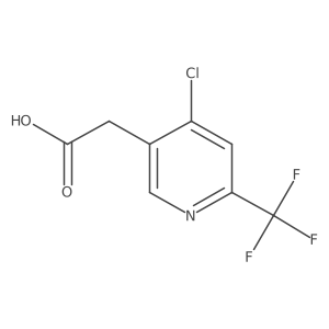 4-Chloro-6-(trifluoromethyl)-3-pyridineacetic acid Structure