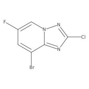 8-Bromo-2-chloro-6-fluoro-[1,2,4]triazolo[1,5-a]pyridine Structure