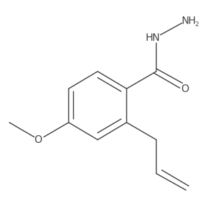 Benzoic acid, 4-methoxy-2-(2-propen-1-yl)-, hydrazide结构式