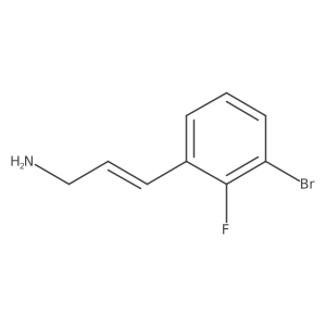 3-(3-Bromo-2-fluorophenyl)prop-2-en-1-amine Structure