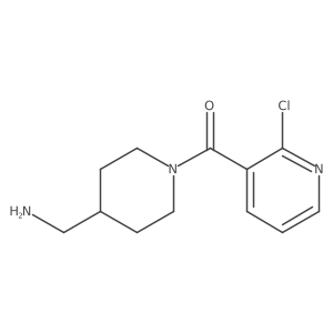 (4-(Aminomethyl)piperidin-1-yl)(2-chloropyridin-3-yl)methanone Structure