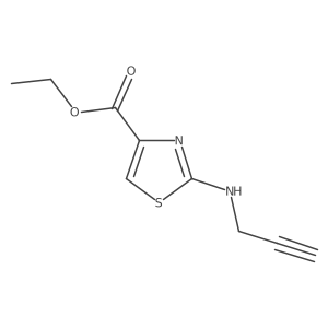 Ethyl 2-[(prop-2-yn-1-yl)amino]-1,3-thiazole-4-carboxylate结构式