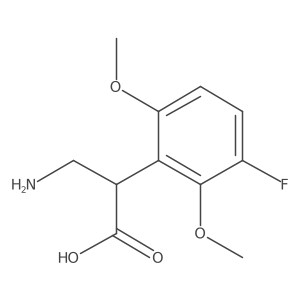 3-Amino-2-(3-fluoro-2,6-dimethoxyphenyl)propanoic acid Structure