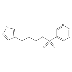 N-(3-(isoxazol-4-yl)propyl)pyridine-3-sulfonamide Structure