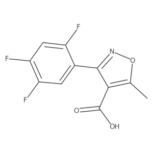 5-Methyl-3-(2,4,5-trifluorophenyl)isoxazole-4-carboxylic acid Structure