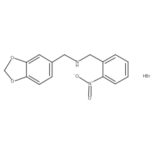 (1,3-Benzodioxol-5-ylmethyl)(2-nitrobenzyl)amine hydrobromide结构式