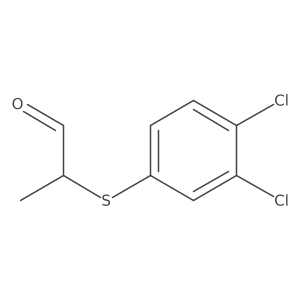 2-[(3,4-Dichlorophenyl)sulfanyl]propanal Structure