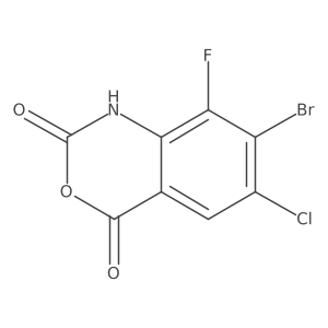 7-Bromo-6-chloro-8-fluoro-2,4-dihydro-1H-3,1-benzoxazine-2,4-dione Structure