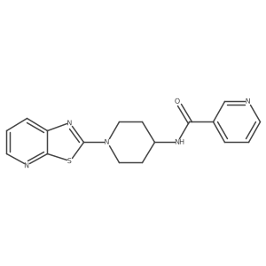 N-(1-(thiazolo[5,4-b]pyridin-2-yl)piperidin-4-yl)nicotinamide Structure