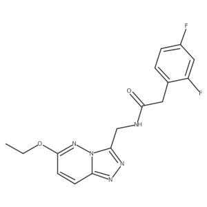 2-(2,4-difluorophenyl)-N-((6-ethoxy-[1,2,4]triazolo[4,3-b]pyridazin-3-yl)methyl)acetamide结构式
