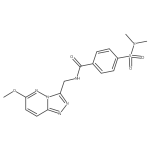 4-(N,N-dimethylsulfamoyl)-N-((6-methoxy-[1,2,4]triazolo[4,3-b]pyridazin-3-yl)methyl)benzamide Structure
