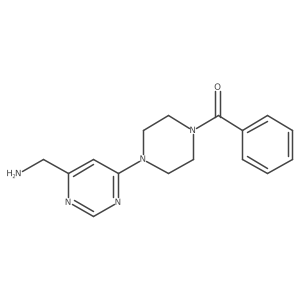 [4-[6-(Aminomethyl)-4-pyrimidinyl]-1-piperazinyl]phenylmethanone Structure