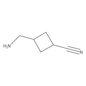 3-(Aminomethyl)cyclobutane-1-carbonitrile Structure