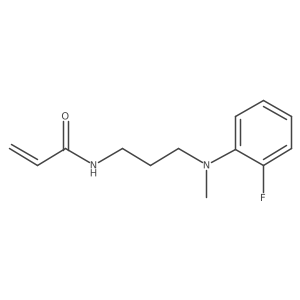 N-{3-[(2-fluorophenyl)(methyl)amino]propyl}prop-2-enamide结构式
