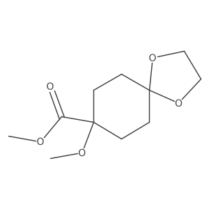 Methyl 8-Methoxy-1,4-dioxaspiro[4.5]decane-8-carboxylate Structure